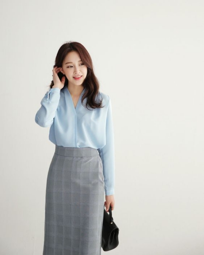 Các kiểu áo sơ mi nữ đẹp dành cho nàng công sở phong cách Hàn Quốc - 2