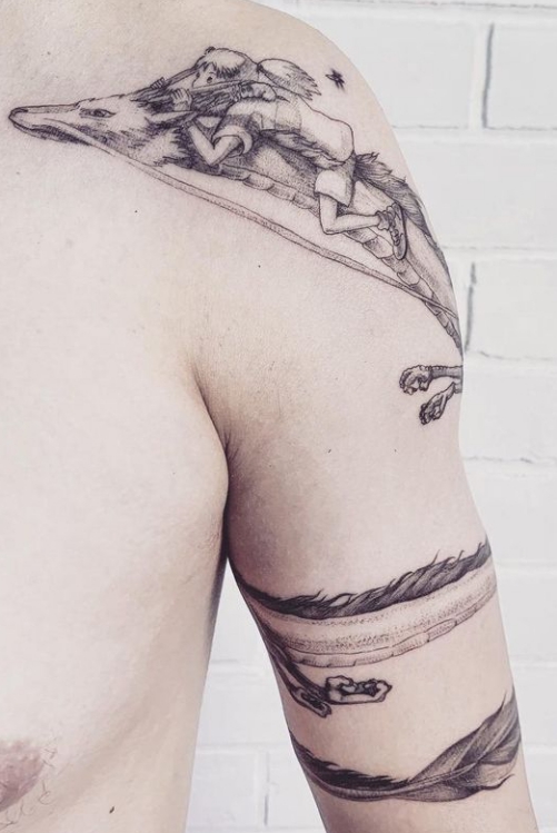 Giới thiệu các chàng trai nam giới hình xăm tattoo hoa văn rồng ở cánh tay đẹp 