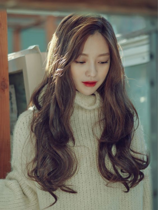 Hình ảnh Hàn Quốc dễ thương nhất với mái tóc dài cho nữ