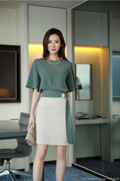 Thời trang đầm công sở Hàn quốc đẹp dành cho nữ - Mẫu 3