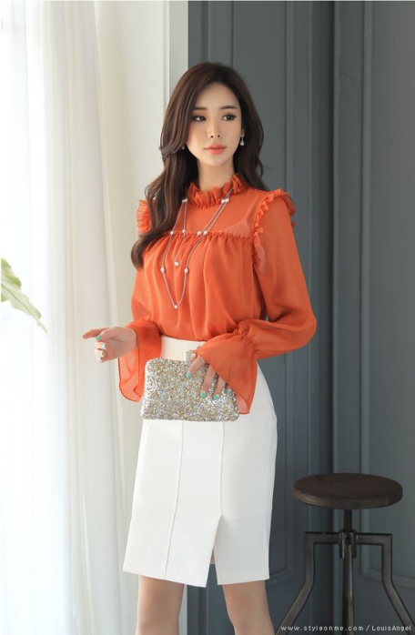 Thời trang đầm công sở Hàn quốc đẹp dành cho nữ - Mẫu 5