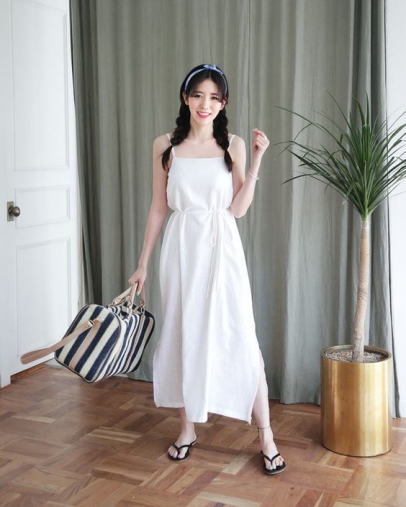 Hình ảnh các mẫu váy đầm maxi trắng