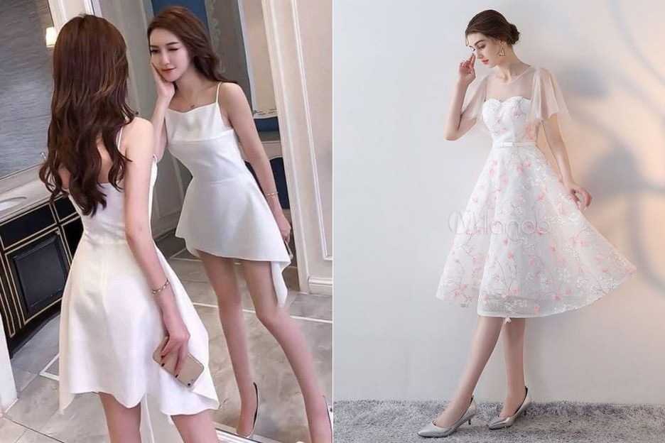 #40 mẫu váy đầm dạ hội màu trắng đẹp 2022 (Thu Hút Ánh Nhìn)