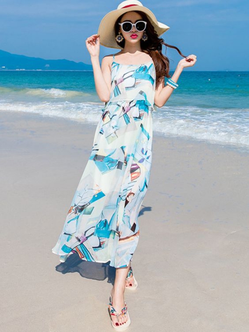 BST những mẫu váy đầm maxi đẹp dành để đi biển cực quyến rũ - Hình 11