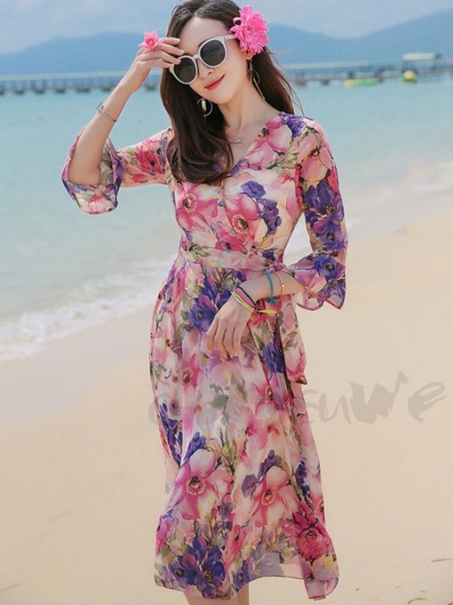 BST những mẫu váy đầm maxi đẹp dành để đi biển cực quyến rũ - Hình 13