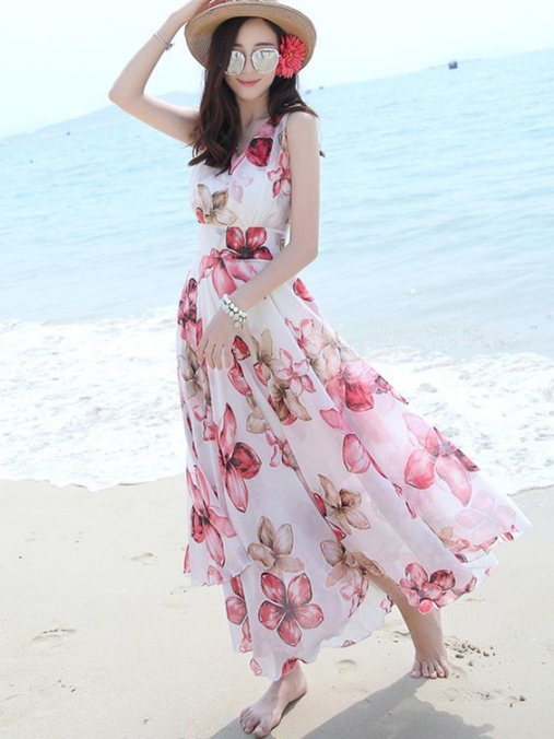 BST những mẫu váy đầm maxi đẹp dành để đi biển cực quyến rũ - Hình 4