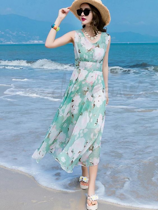 BST những mẫu váy đầm maxi đẹp dành để đi biển cực quyến rũ - Hình 5