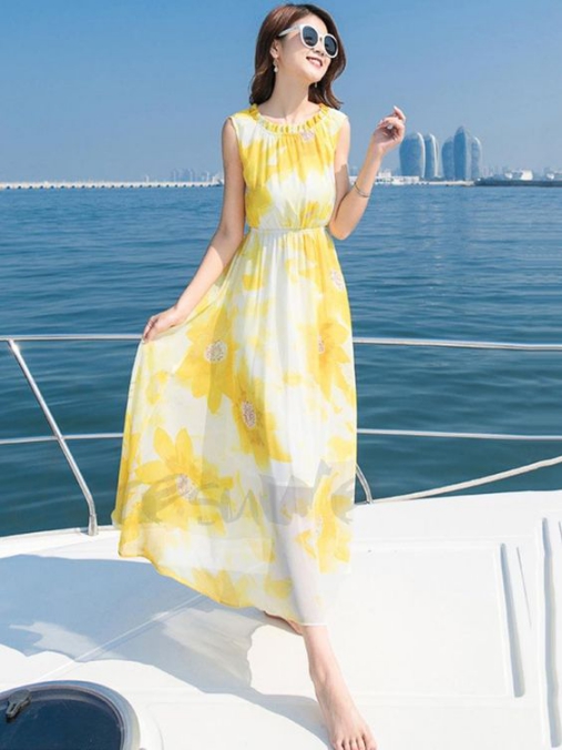 Bộ sưu tập váy maxi đẹp đi biển cực thu hút - Ảnh 8