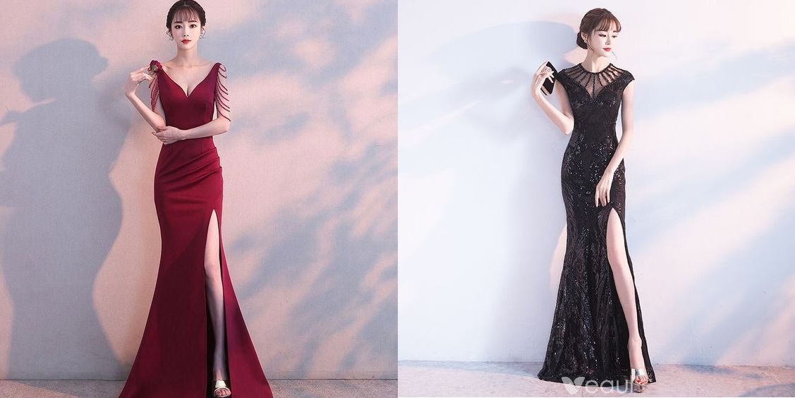 Thời trang mẫu váy đầm xẻ tà đẹp nhất 2020