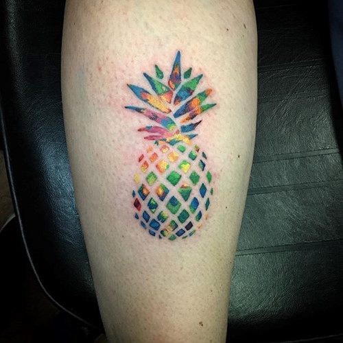 Hình xăm nghệ thuật tatoo mini quả dứa đẹp nhất