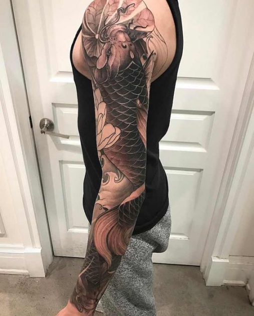 Hình ảnh xăm tattoo cá chép châu âu đẹp và ý nghĩa nhất