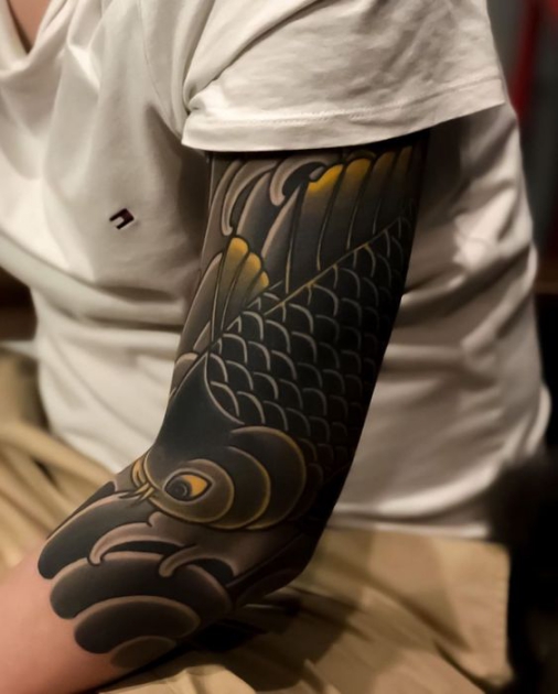 Hình ảnh xăm tattoo cá chép đẹp và ý nghĩa nhất số 1