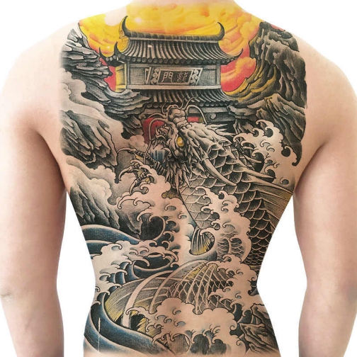 Hình ảnh xăm tattoo cá chép hóa rồng đẹp và ý nghĩa nhất