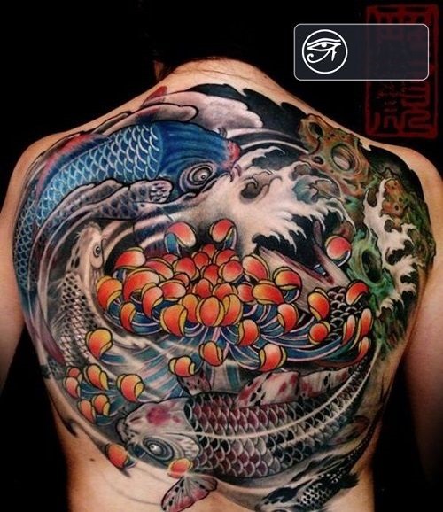 Hình ảnh xăm tattoo cá chép và hoa sen đẹp và ý nghĩa nhất