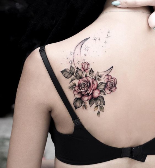 Hình ảnh xăm tattoo hoa hồng trên vay đẹp ý nghĩa nhất