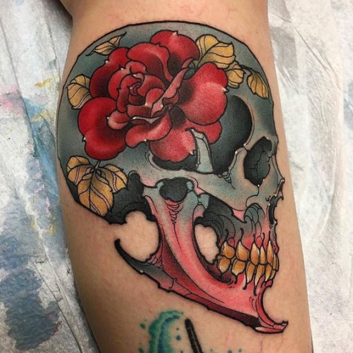 Hình ảnh xăm tattoo hoa hồng và quỷ đẹp ý nghĩa nhất