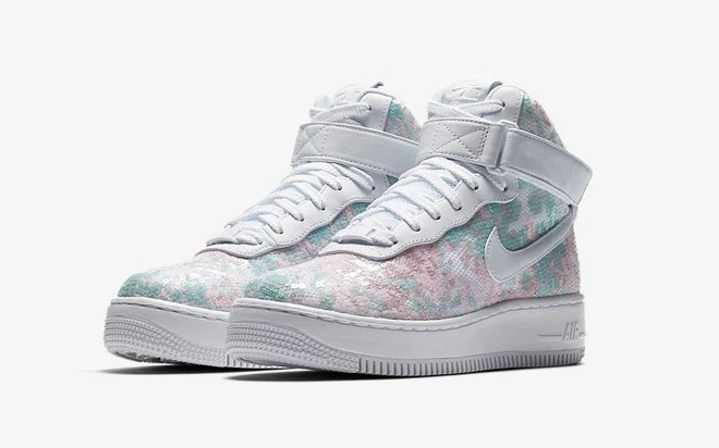 Giày thể thao nữ cổ cao Nike Air Force 1 Summer Shine